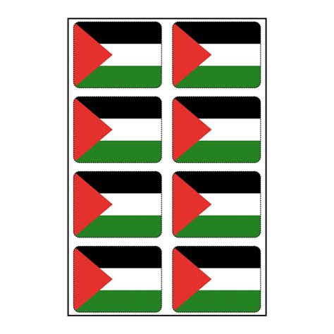 St Ck Aufkleber Pal Stina Flaggen Set Sticker Palestine Flag Auto