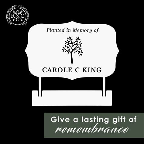 Tree Memorial Plaque - Planted in Memory Of - Cemetery Decorations Gra ...