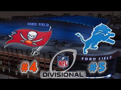 MADDEN NFL 2024 NFC DIV PLAYOFF TB BUCCANEERS Vs Detroit LIONS