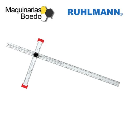 Escuadra Ajustable Regla 120 Cm Regulable Aluminio Ruhlmann