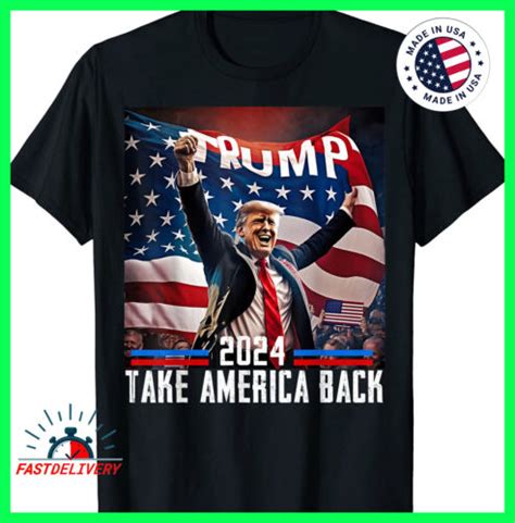 Donald Trump 2024 Take America Back Election 47th President T Shirt S