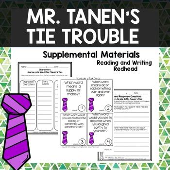 Mr Tanen S Tie Trouble Journeys Second Grade Week Tpt