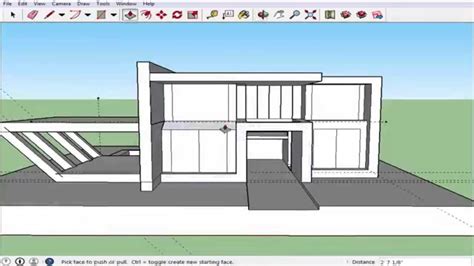 Google Sketchup Speed Build Modern House Youtube