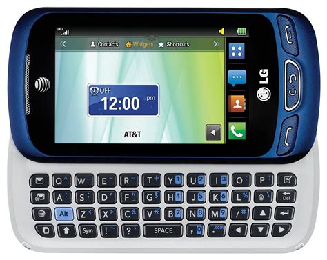 Lg Xpression 2 Blue Unlocked C410 Cell Phone Slide Out Qwerty Keyboard