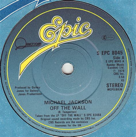 Michael Jackson Off The Wall 1979 Vinyl Discogs