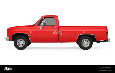 Vintage Pickup Truck Isolated Stock Photo - Alamy