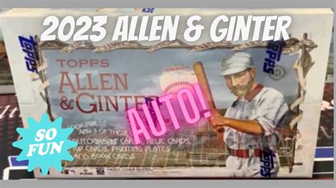 New 2023 Topps Allen Ginter Hobby Box Auto Pulled And Much