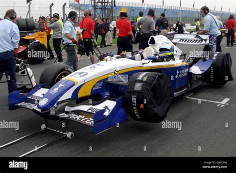 Motor Racing Superleague Formula Race Donington Park Stock Photo