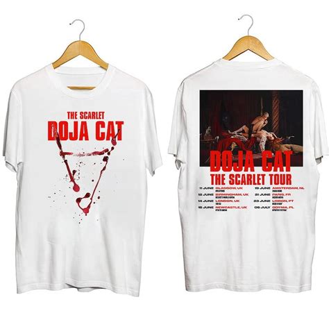 2 Sided Tee CiEN01081 2SIDE UNISEX T SHIRT Doja Cat The Scarlet Tour