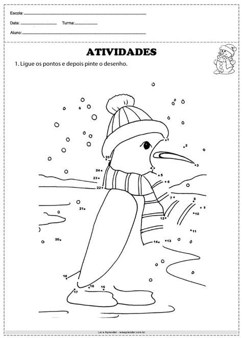 Atividades de inverno para imprimir - Educação Infantil - Atividades ...