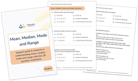 [free] Mean Median Mode And Range Worksheet Third Space Learning