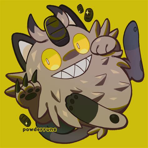 Galarian Meowth by PowderRune on Newgrounds