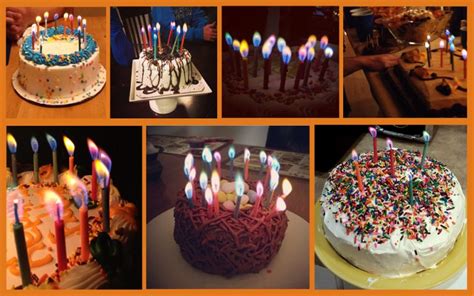 Amazing Colorflame Multicolor Happy Birthday Candles And Holders 12