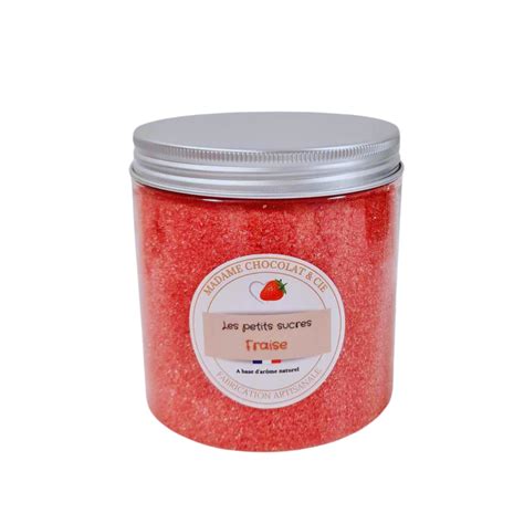 Sucre Aromatis Fraise G Madame Chocolat Cie