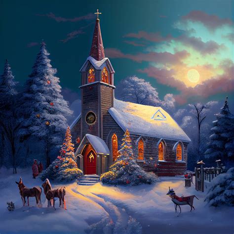 Christmas church by TheNocturnalSpirit on DeviantArt