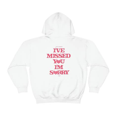 I Miss You Im Sorry Two Sided Gracie Abrams Hoodie Etsy