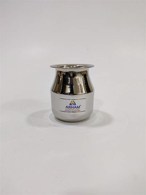 Stainless Steel Parsi Lota For Serving Of Liquid Items Size Size