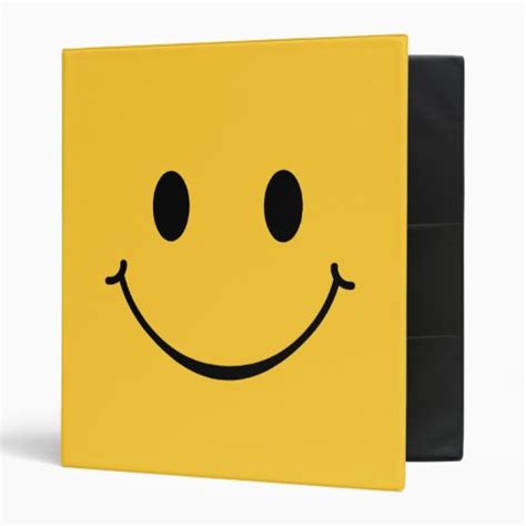 Happy Smiley Face Binder Zazzle