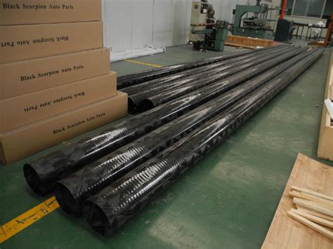 High Strength Winding Process Filament Wound Carbon Fiber Tube Size