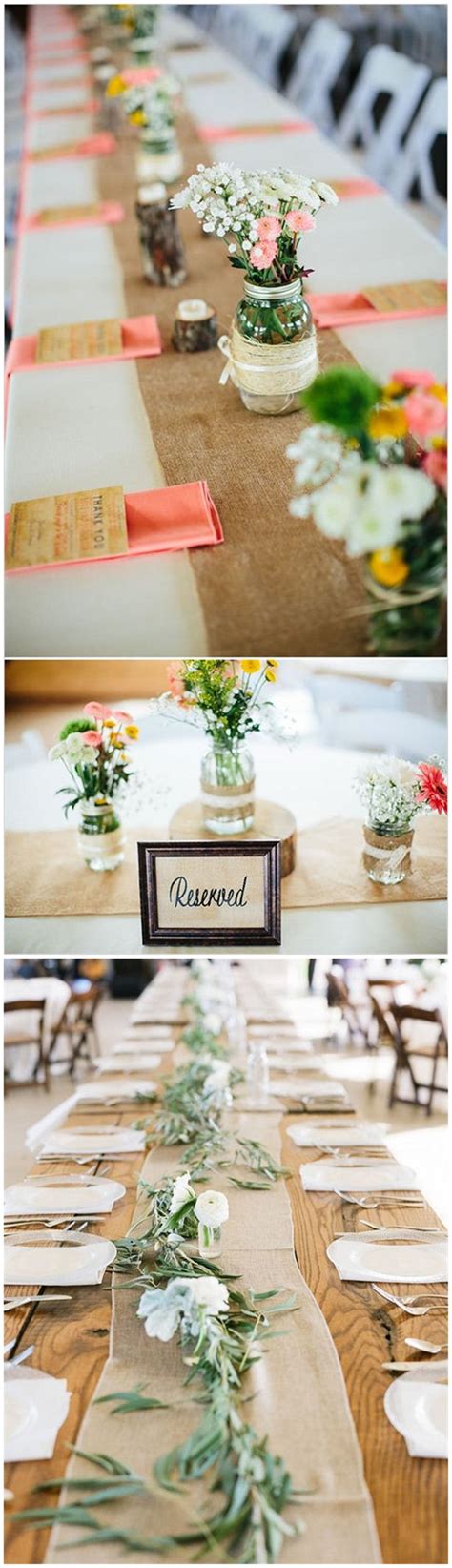 Rustic Burlap Wedding Table Runner Ideas You Will Love Wedding