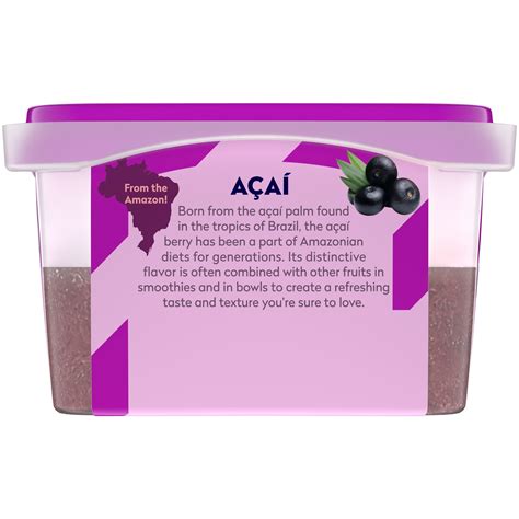 Dole Acai Bowls Frozen Original Acai Blend With Fruit And Granola 6 Oz Bowl