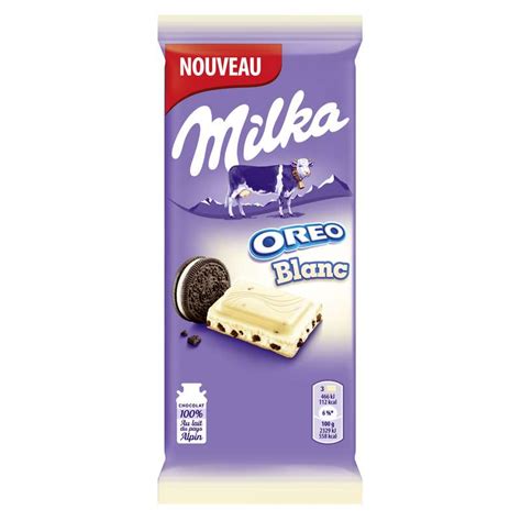 Tablettes de chocolat blanc à l oréo Milka x 2 Frichti market