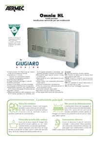 Ventilconvettore Con Filtro Purificante Omnia Hl Aermec Edilportale