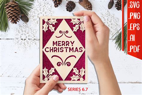 Christmas Card 6 7 Svg Eps Ai Png Pdf Graphic By Assalwaassalwa