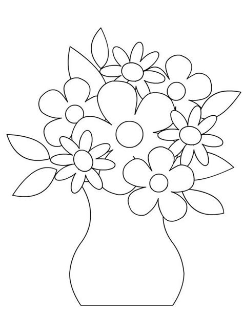 Coloriages Fleurs Vases