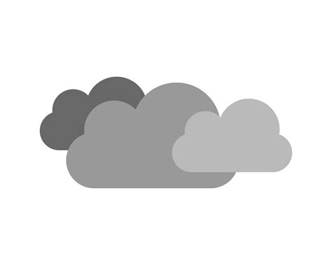 Grey Clouds Vector Illustration Vector Art At Vecteezy