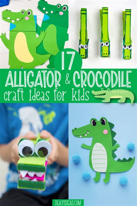 17 Awesome Alligator Crocodile Crafts For A Snappin Good Time