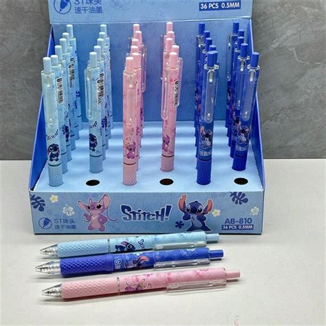 Disney Penna A Sfera Con Ricarica Blu Con Stampa Di Stitch Penna A