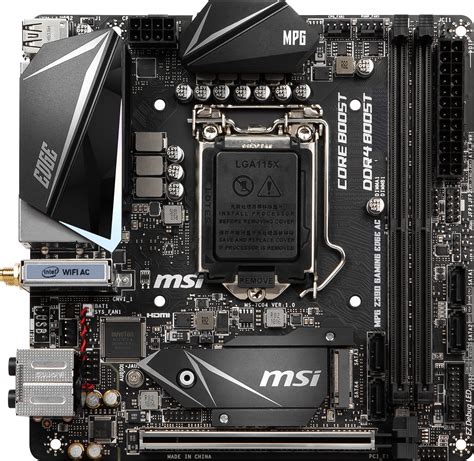 MSI MPG Z390I Gaming Edge AC - Intel Z390 Motherboard Overview: 50 ...