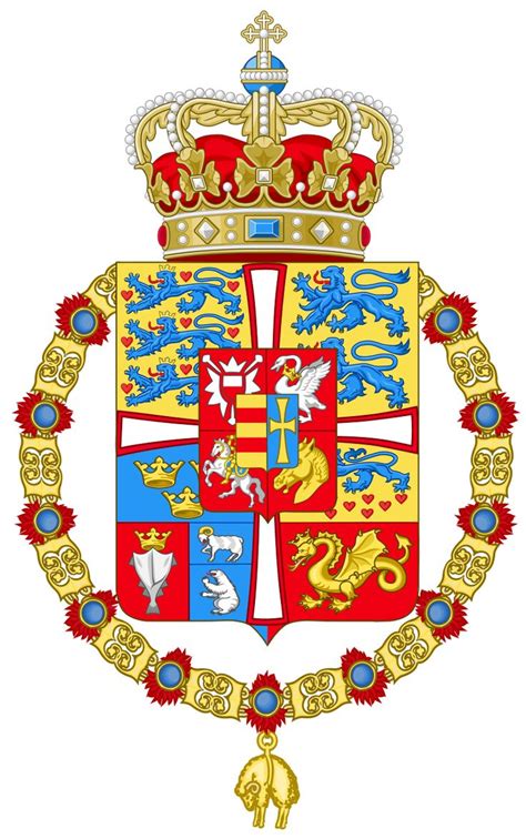 The Royal Coat of Arms of Denmark (1818-1903)