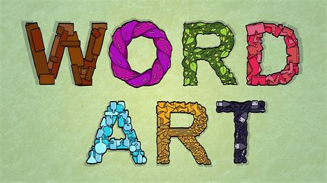 How to make Word Art (out of Word Art) - YouTube