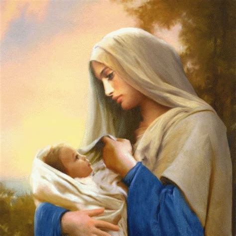 Images Pieuses La Vierge Et Enfant Page Mary Jesus Mother Mary