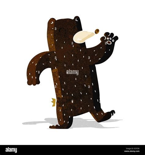 cartoon waving black bear Stock Vector Image & Art - Alamy