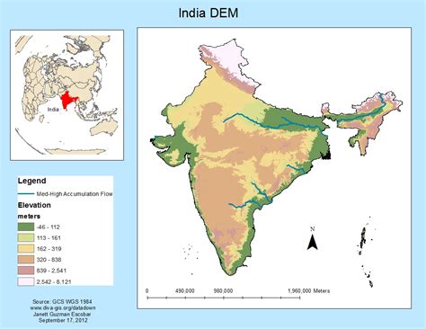 Gis Labs And Research Projects Assessing Flood Risk Zones In India