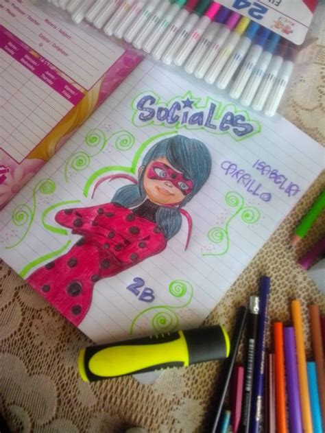 Miraculous Portadas De Cuadernos Caratulas Para Cuadernos Escolares