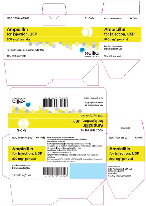 Ampicillin Package Insert Prescribing Information Drugs