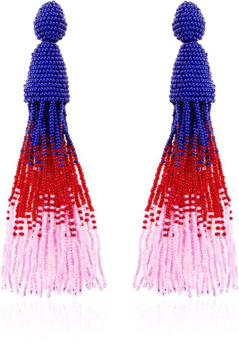 Oscar De La Renta Ombre Tassel Earring Ombre Tassel Tassel Earrings