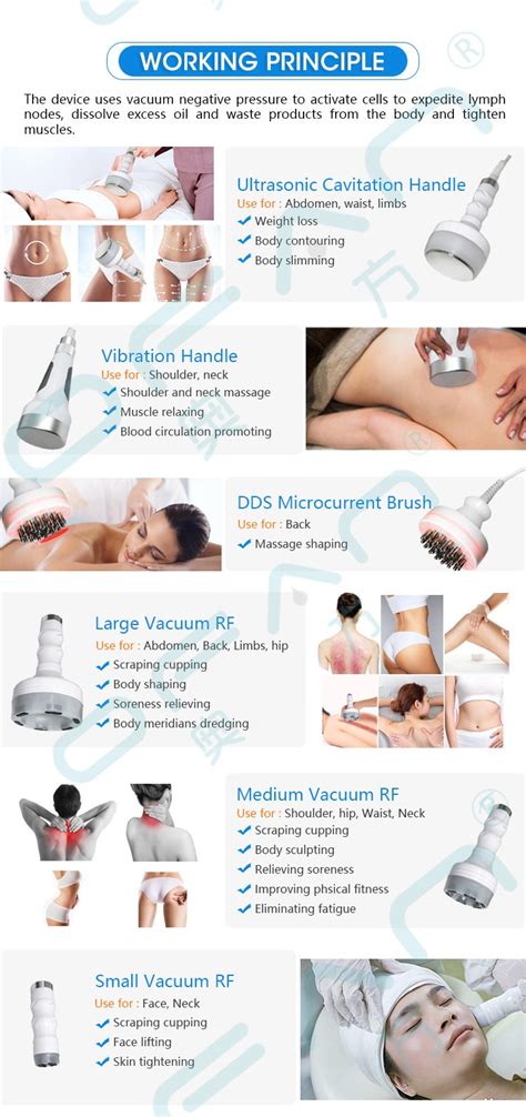 Multifunctional 6 In 1 5D RF 80k Cavitation Slimming Machine