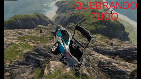 CAINDO DO PENHASCO VÁRIOS CARROS BeamNG drive YouTube