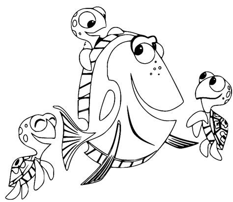 Finding Dory Coloring Pages Coloringpagesonly