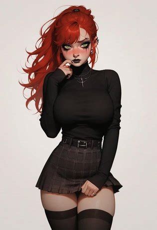 Redhead Goth Luscious Hentai Manga Porn