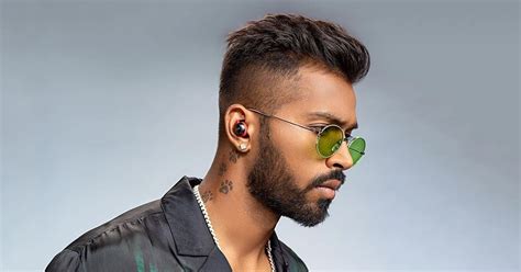 Hardik Pandyas Stylish Hairstyles Hair Styles Neck Tattoo For Guys