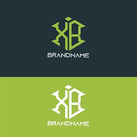 Premium Vector Modern Monogram Initial Letter Xb Logo Design Template