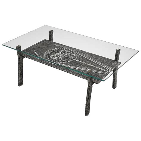 Monumental Aluminum Brutalist Coffee Table For Sale At 1stdibs