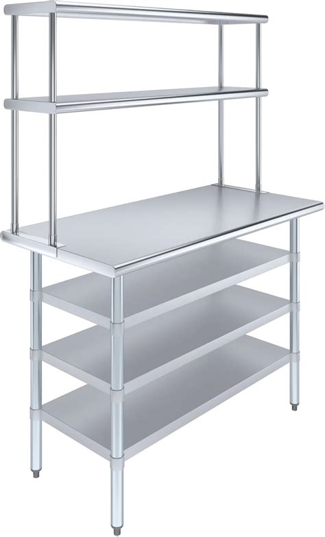 Amazon Amgood X Stainless Steel Work Table With Shelves