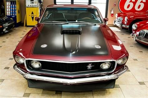 1969 Ford Mustang Fastback Royal Maroon 428C I 4 Speed Manual For Sale